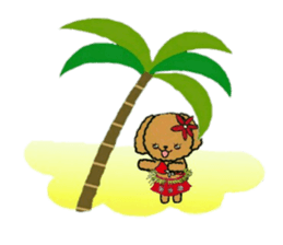 Tahitian-Dogs Tiare sticker #10623202