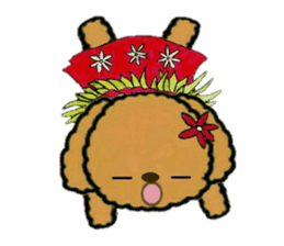 Tahitian-Dogs Tiare sticker #10623203