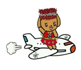 Tahitian-Dogs Tiare sticker #10623204