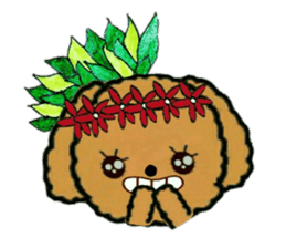 Tahitian-Dogs Tiare sticker #10623206