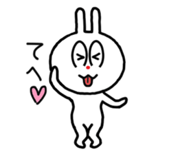 The rabbit which is sometimes broken sticker #10623869