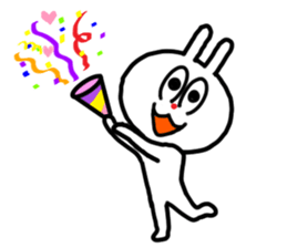 The rabbit which is sometimes broken sticker #10623871