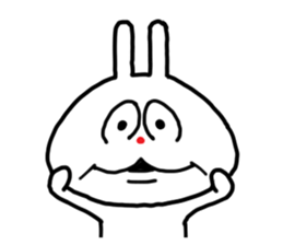 The rabbit which is sometimes broken sticker #10623874