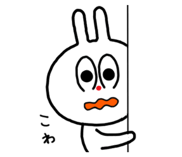 The rabbit which is sometimes broken sticker #10623875