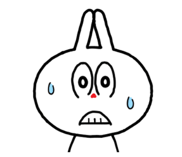 The rabbit which is sometimes broken sticker #10623876