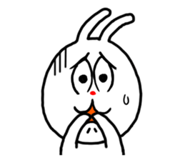 The rabbit which is sometimes broken sticker #10623877