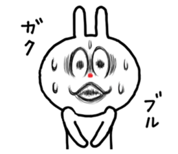 The rabbit which is sometimes broken sticker #10623880