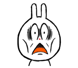 The rabbit which is sometimes broken sticker #10623881