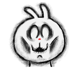 The rabbit which is sometimes broken sticker #10623882