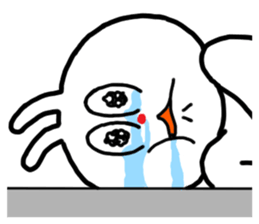 The rabbit which is sometimes broken sticker #10623883
