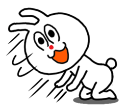 The rabbit which is sometimes broken sticker #10623885