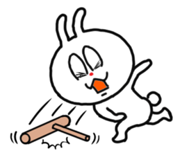 The rabbit which is sometimes broken sticker #10623886