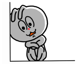 The rabbit which is sometimes broken sticker #10623887