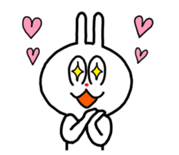 The rabbit which is sometimes broken sticker #10623901