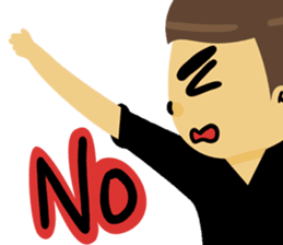 Angry couple sticker #10624145