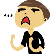 Angry couple sticker #10624148