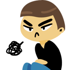 Angry couple sticker #10624157