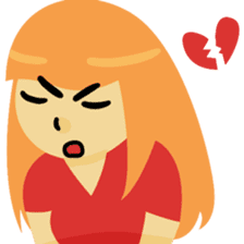 Angry couple sticker #10624166