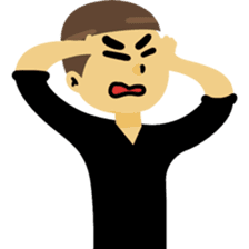 Angry couple sticker #10624176