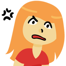 Angry couple sticker #10624178