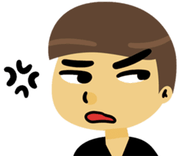 Angry couple sticker #10624179