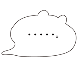 Balloon polar bear sticker #10624308