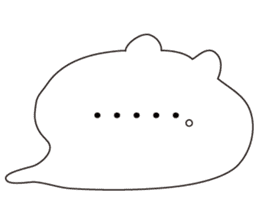 Balloon polar bear sticker #10624308