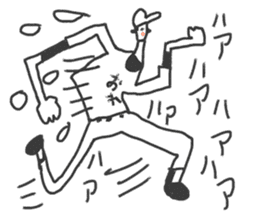 Go for it! Baseball boy sticker #10624457