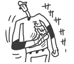 Go for it! Baseball boy sticker #10624470