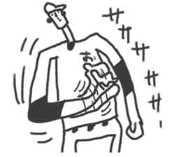 Go for it! Baseball boy sticker #10624470