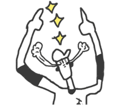 Go for it! Baseball boy sticker #10624471