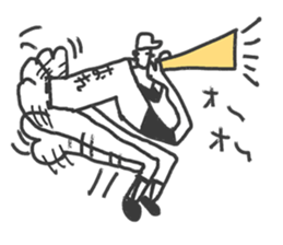 Go for it! Baseball boy sticker #10624473