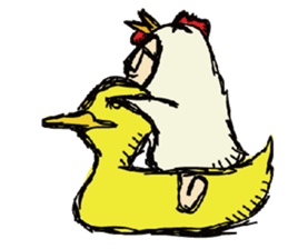 I'm not Chicken Little! sticker #10624794