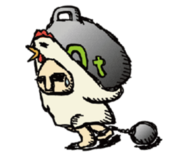 I'm not Chicken Little! sticker #10624797