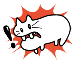 Cat with wrinkles sticker #10624904