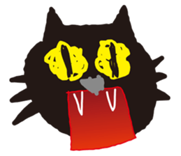 "NEKOTAN" of the black cat sticker #10625009