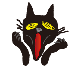 "NEKOTAN" of the black cat sticker #10625014