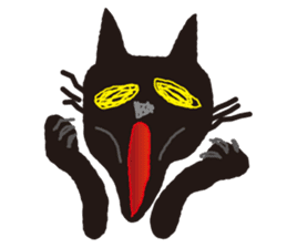"NEKOTAN" of the black cat sticker #10625014