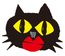 "NEKOTAN" of the black cat sticker #10625016