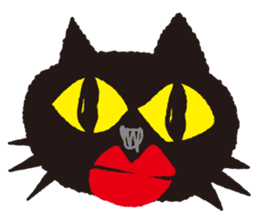"NEKOTAN" of the black cat sticker #10625016