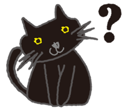 "NEKOTAN" of the black cat sticker #10625027