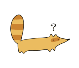 Long fox next to sticker #10625451