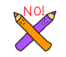 simple pencil sticker #10625813