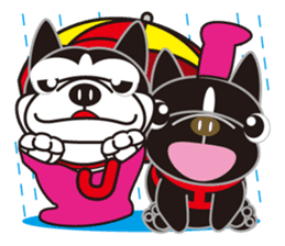 French bulldog Hana and dogs sticker #10626027