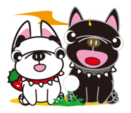 French bulldog Hana and dogs sticker #10626043