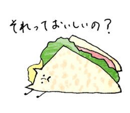 Sandwich cat sticker #10628224