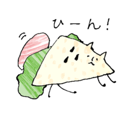 Sandwich cat sticker #10628239