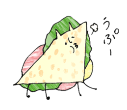 Sandwich cat sticker #10628258