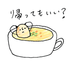 Soup and bread sticker #10628403
