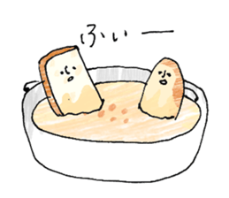 Soup and bread sticker #10628412
